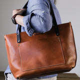 Market Tote in Brown Nut - Choice Goods Co.